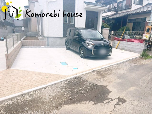第10上尾緑丘　新築一戸建て　ハートフルタウン　Cの駐車場|駐車場があるので、車を買う予定の方も安心です