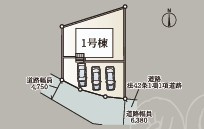 いわき市泉町下川第8　限定１棟！ ご案内も即日ご対応可能☆の区画図|全体区画図です。
