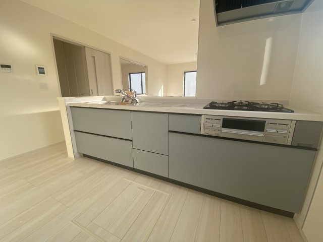 ☆新築デザイナーズ分譲　【いわき市鹿島町久保第2　全3棟】　2号棟のキッチン|同施工◆使いやすいキッチンです
