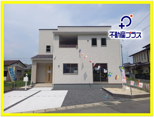 ☆新築デザイナーズ分譲　【いわき市鹿島町久保第2　全3棟】　1号棟の外観|同施工◆外観の写真です◆　
家に帰宅するのがより一層楽しみになりますね♪
