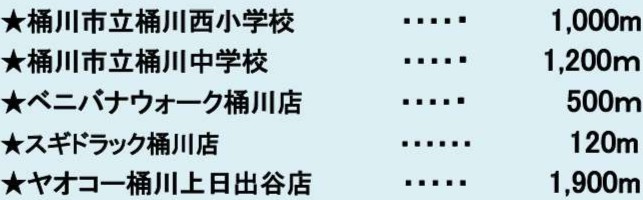 【周辺】 | 桶川市　下日出谷西1丁目