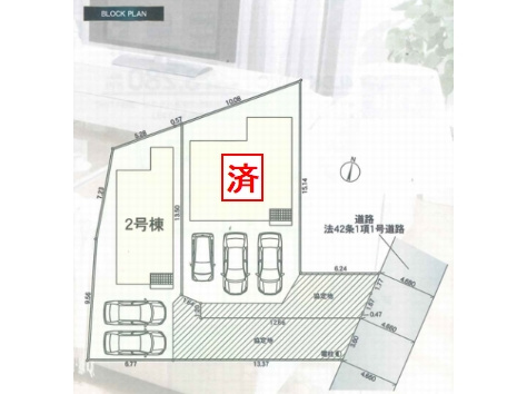 【区画図】 | 【仲介手数料０円】小田原市飯泉第27　新築一戸建て　2号棟　全2棟 | 小田原市飯泉第27　新築一戸建て　全2棟