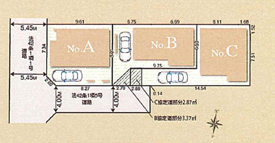 【区画図】 | 杉並区下井草3丁目　新築戸建　A号棟 10380万円