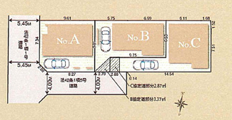 【区画図】 | 杉並区下井草3丁目　新築戸建　B号棟 9680万円