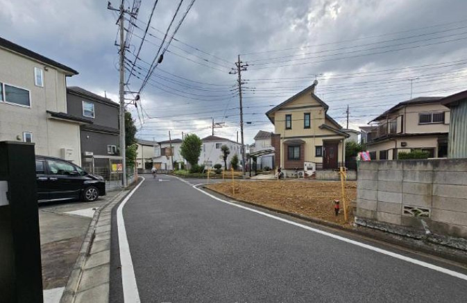 敷地面積32坪　売地　ふじみ野市桜ケ丘の前面道路含む現地写真|日当たり良好♪