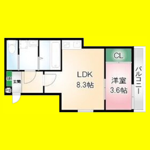 AMLUXⅡ　名古屋市賃貸　仲介手数料無料の間取り