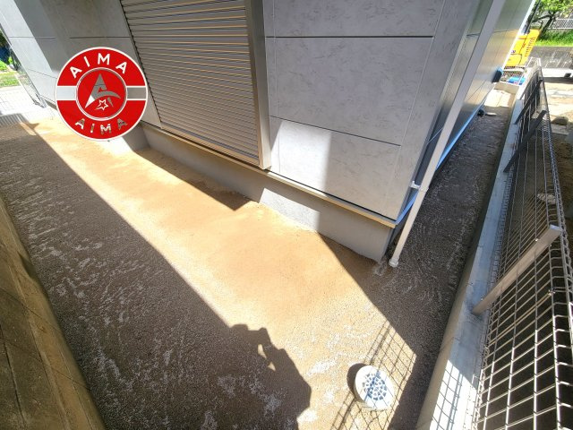 福津市花見の里3丁目第5-3棟（1号棟）の外観|お庭で自由な時間を過ごせます。