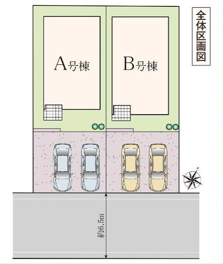 千葉市美浜区真砂１丁目４番の区画図