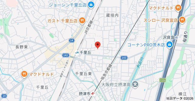 クオーレ千里の地図