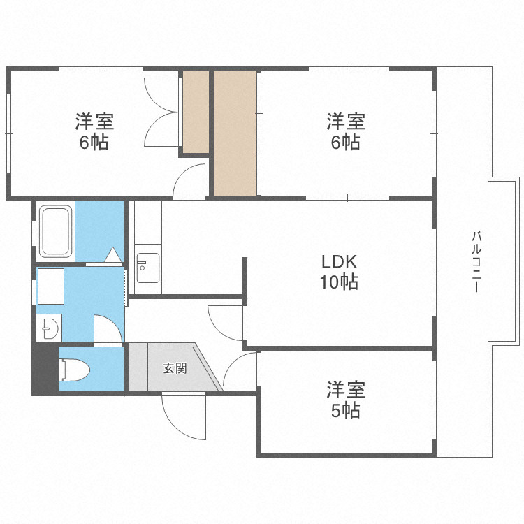ファミールしのはらの間取り