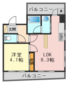 ドミシール平野No.11の間取り