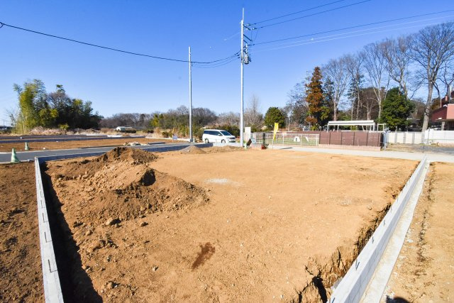 コンフォートプレイス川越市下松原2期　全2区画の外観|現況更地！取り壊し費用等かからず、すぐに建築可能です。