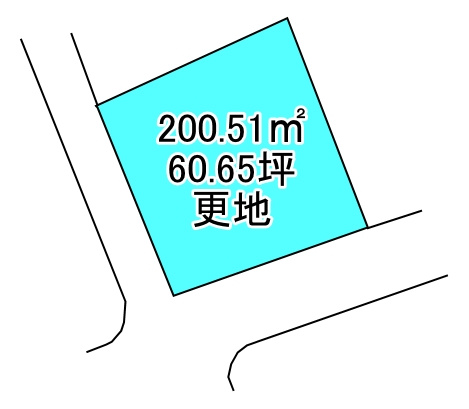 岸の上　売り土地の土地図