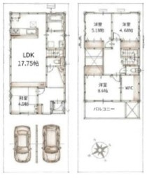 守山市二町町1号棟　新築戸建て