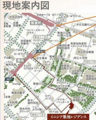 【地図】 | イニシア築地レジデンス
