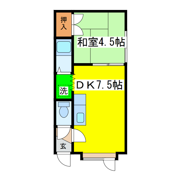 メゾンエレガンスの間取り