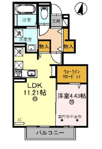 カーサアレーズの間取り