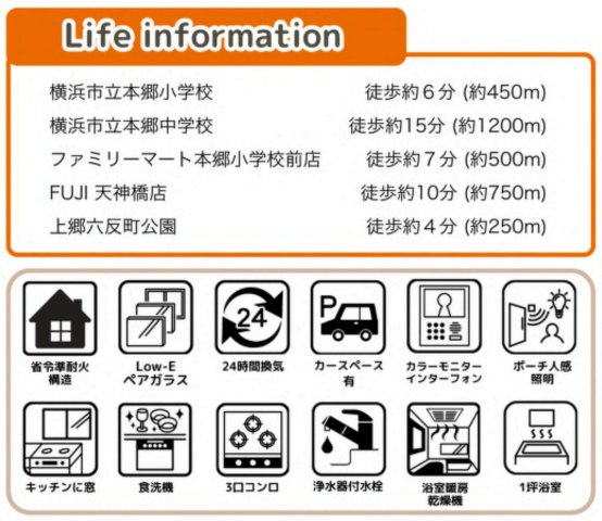 横浜市栄区中野町 新築戸建て【仲介手数料無料】カースペース2台