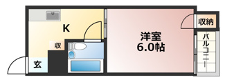 【間取り】 | コーポラス寺町
