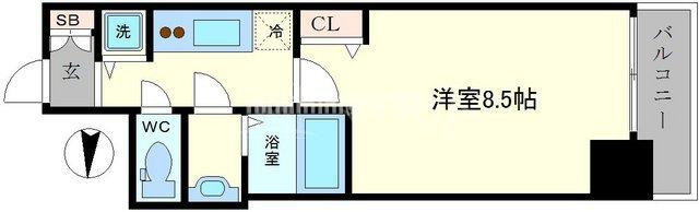 プライムアーバン御堂筋本町の間取り