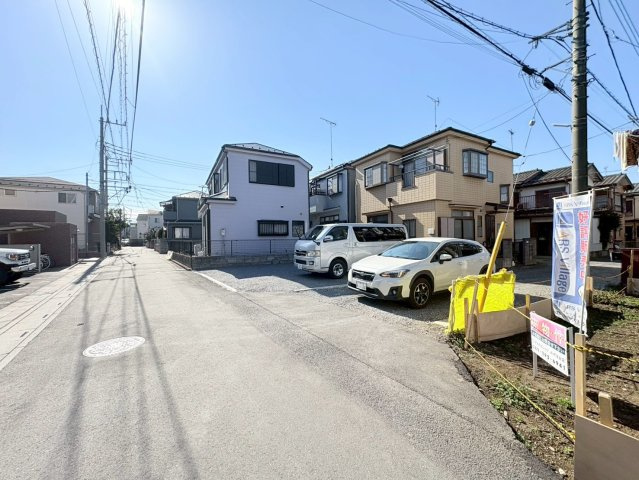 川越市寺尾　建築条件なし売地　東武東上線『上福岡駅』徒歩13分　【寺尾小学区】の前面道路含む現地写真