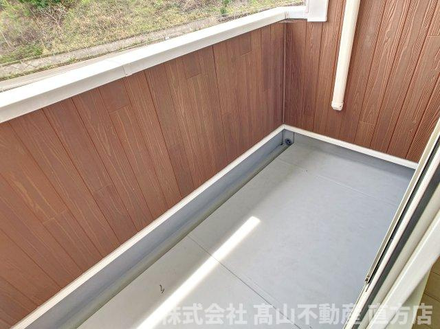 北九州市八幡西区木屋瀬２丁目のアパートのバルコニー