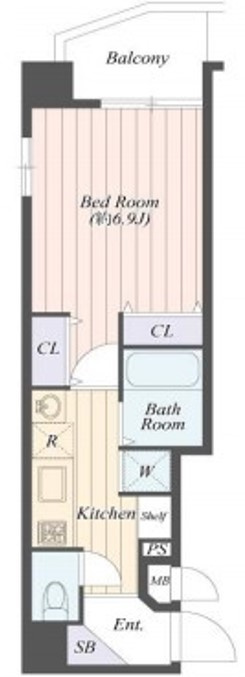 ル・リオン神楽坂の間取り