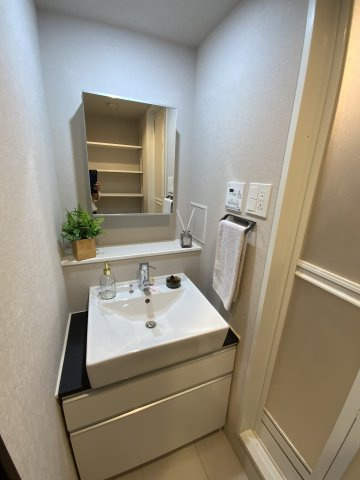 ＧＲＡＮ ＰＡＳＥＯ 目黒花房山の洗面所|広い洗面スペース