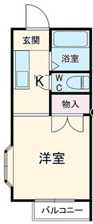 【間取り】 | コーポテーアイ | 206の間取りは反転
