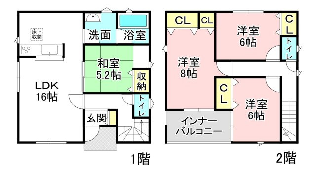 【間取り】 | 各務原市鵜沼西町1丁目
