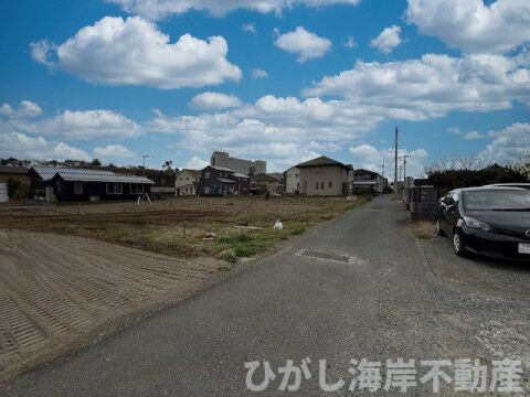 大磯町国府本郷　新築戸建　全4区画の前面道路含む現地写真|現地外観