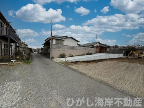 大磯町国府本郷　新築戸建　全4区画の前面道路含む現地写真|現地外観