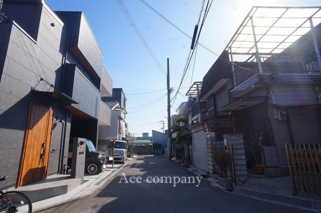 【前面道路含む現地写真】 | 東大阪市大蓮東2丁目 | 【前面道路：幅員約4ｍ】