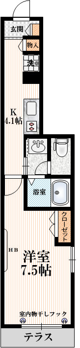 ルーチェ綾瀬Ａの間取り