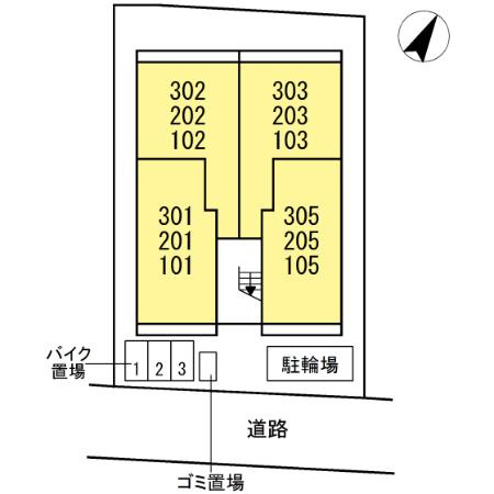 プラティアの区画図