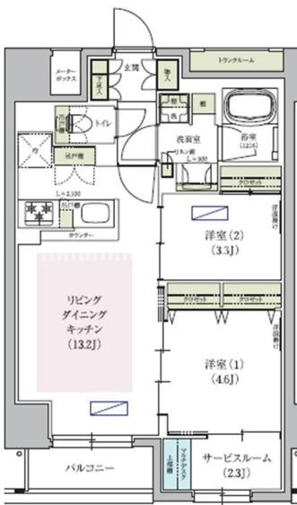 アーバネックス天満橋Southの間取り
