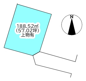 松神子1丁目　売土地の土地図