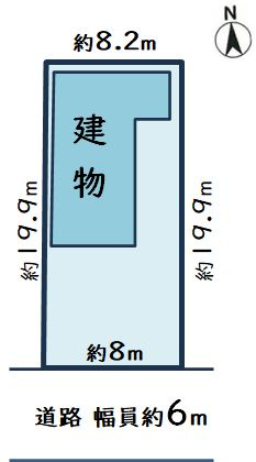 中古戸建　豊橋市佐藤三丁目33-16，33-17の区画図|土地形状図