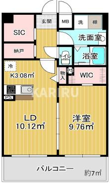 京橋パンションの間取り