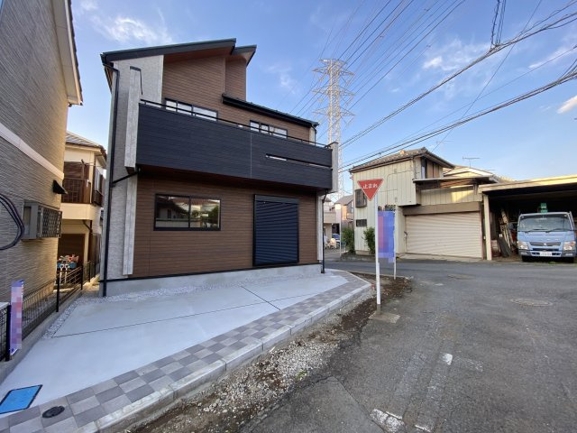 所沢市松郷の前面道路含む現地写真