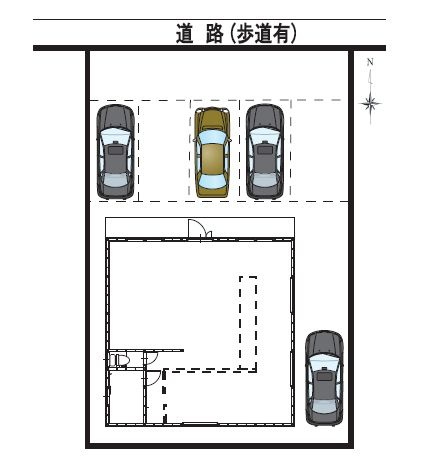 西城南店舗の区画図