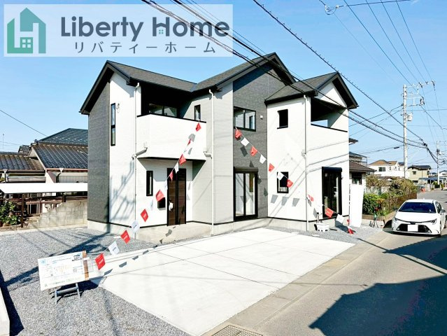 土浦市木田余西台3期　新築戸建の外観|ご予約をいただければ、『平日の空いた時間』『周辺物件まとめて見たい』『1件だけ見たい』ももちろん可能です♪
お気軽にお問合せください♪