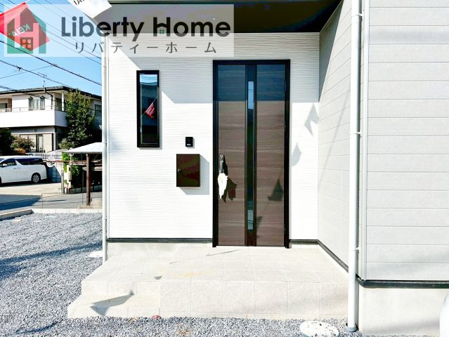 土浦市木田余西台3期　新築戸建のエントランス