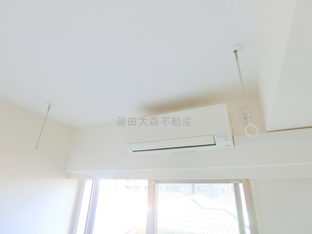 パティーナ蒲田南の設備|エアコン　取り外し可能な室内物干し！