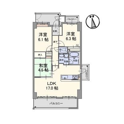 グランマスト伊島の間取り