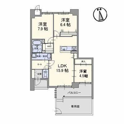 グランマスト伊島の間取り