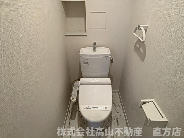 直方市大字感田の賃貸マンションのトイレ