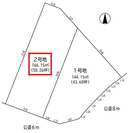 明石市大久保町高丘一丁目②号地　売土地の土地図