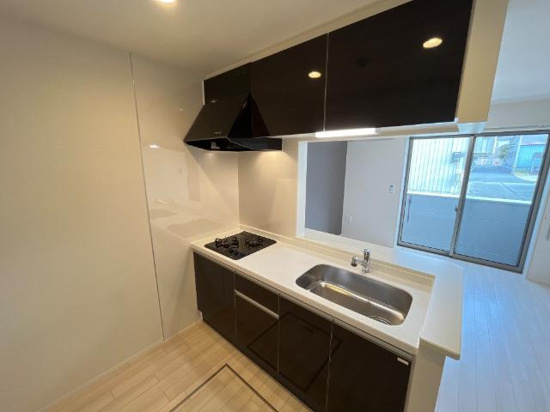  プロスパー のキッチン|コンパクトなキッチンで掃除もラクラク