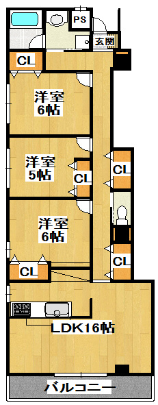 プレジール宝塚の間取り